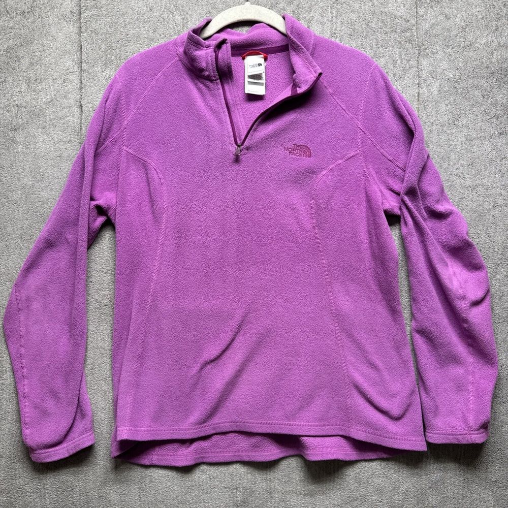 The North Face Fleece Pullover M Purple 1/4 Zip Polartech Gorpcore Granola